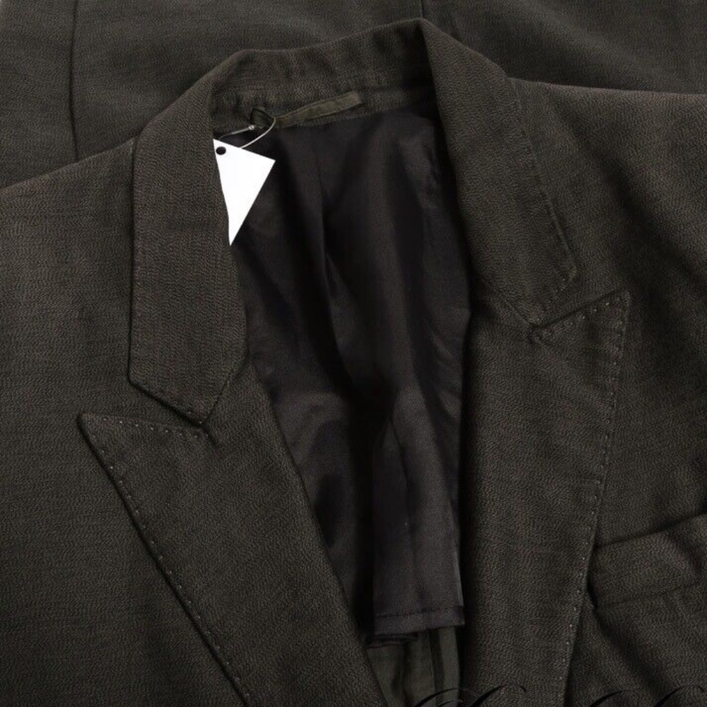 MMM 10 Graphite Green Casual Cotton Blazer Jacket IT 50